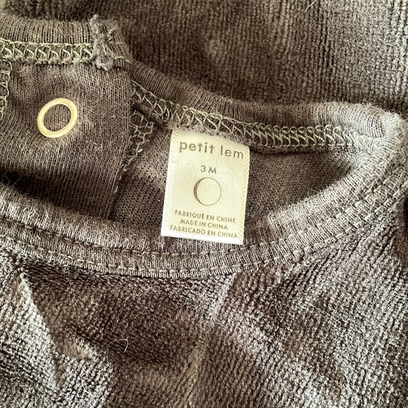 Petit Lem Velour Footed Pajama - Picture 5 of 5